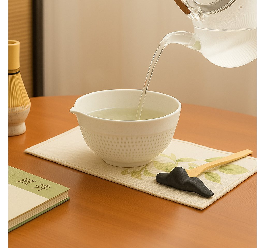 Roxlin Teeservice Roxlin Matcha Set (7-teilig) Keramik, Bambus-Besen, Schale & Zubehör, 1 Personen, Keramik – Bild 4 von 5