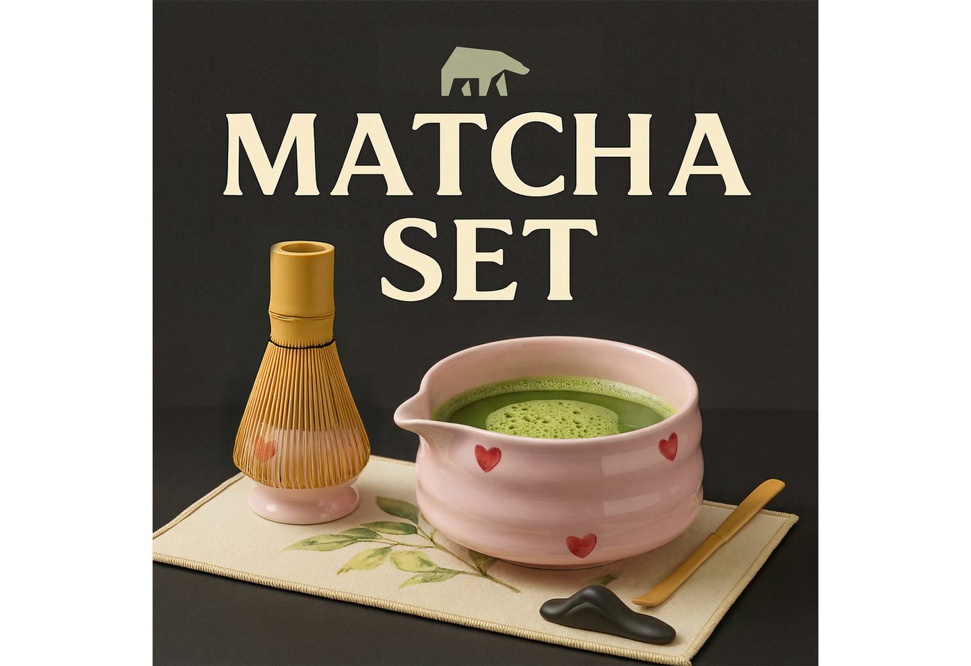 Roxlin Teeservice Roxlin Matcha Set (7-teilig) Keramik, Bambus-Besen, Schale & Zubehör, 1 Personen, Keramik – Bild 3 von 5