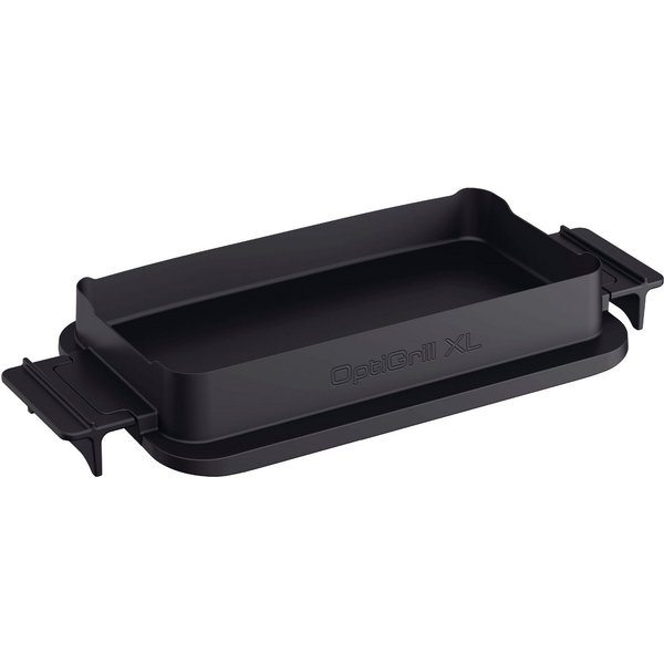 Tefal Backeinsatz XA7358 OptiGrill Backschale XL, Zubehör für OptiGrill 2in1 XL GC782D, komp. mit OptiGrill 2in1 XL, antihaftbeschichteter Alu-druckguss
