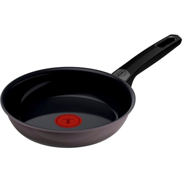 Tefal Bratpfanne Ceramic Control Grey, Aluminium (1-tlg), Keramikbeschichtung, Induktion, Thermo-Signal Temperaturanzeiger