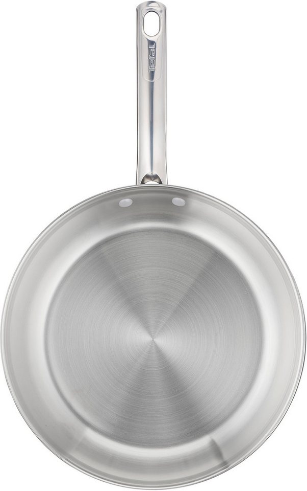 Tefal Bratpfanne Duetto On, Edelstahl (1-tlg), unversiegelt, Induktion, genieteter Griff, backofengeeignet – Bild 2 von 5