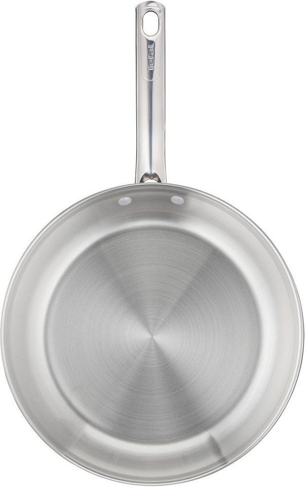 Tefal Bratpfanne Duetto On, Edelstahl (1-tlg), unversiegelt, Induktion, genieteter Griff, backofengeeignet – Bild 2 von 5