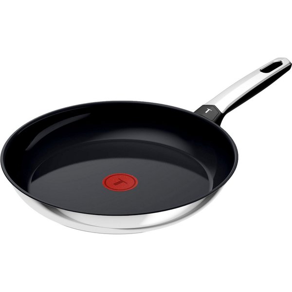 Tefal Bratpfanne Emotion+, Edelstahl (1-tlg), Premium Edelstahl, Induktion, spülmaschinenfest, hochglanzpoliert