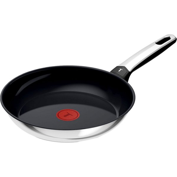 Tefal Bratpfanne Emotion+, Edelstahl (1-tlg), Premium Edelstahl, Induktion, spülmaschinenfest, hochglanzpoliert