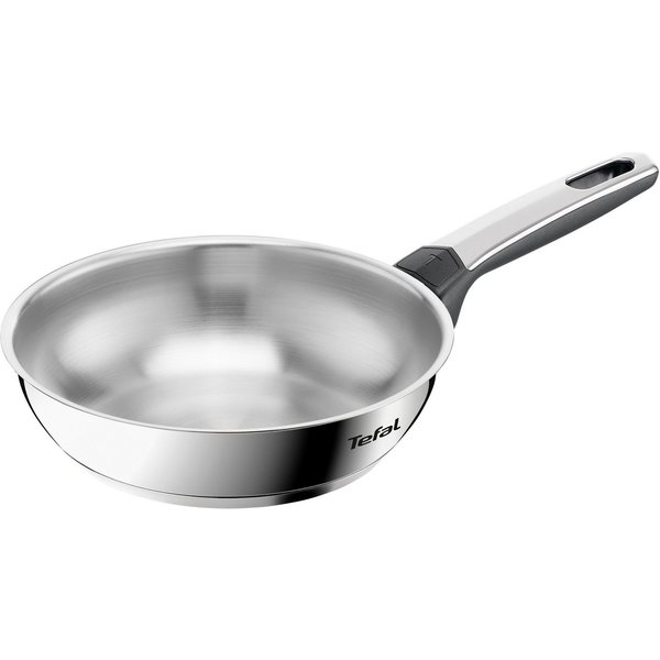 Tefal Bratpfanne Emotion+, Edelstahl (1-tlg), Premium Edelstahl, Induktion, spülmaschinenfest, hochglanzpoliert