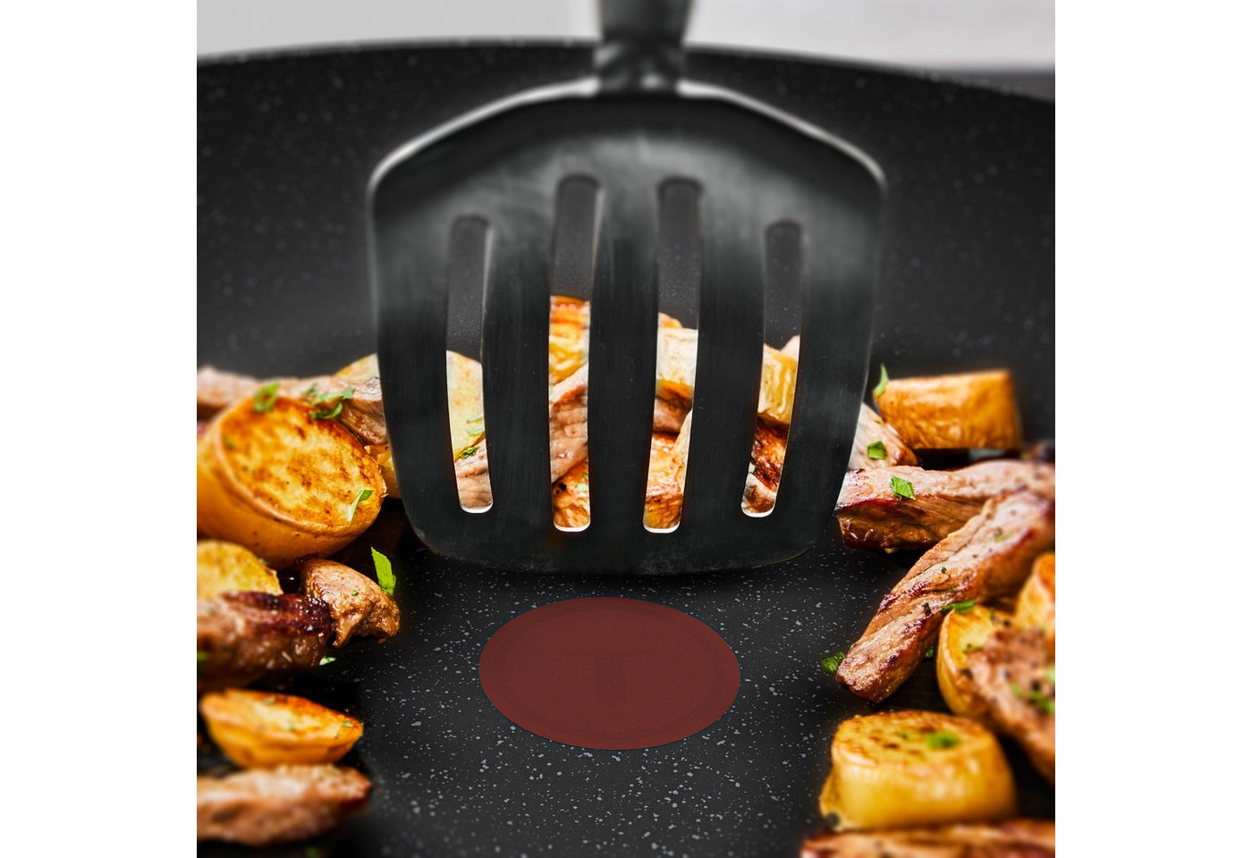 Tefal Bratpfanne Excell'Cook, Aluminium (1-tlg), leistungsstarke Antihaftbeschichtung, Induktion, metallspatelsicher – Bild 4 von 5