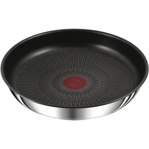 Tefal Bratpfanne Ingenio Preference, Edelstahl (1-tlg), stapelbar, Antihaftversiegelung, Thermo-Signal, 18/10-Edelstahl
