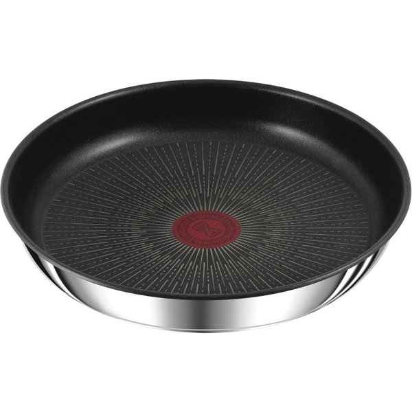 Tefal Bratpfanne Ingenio Preference, Edelstahl (1-tlg), stapelbar, Antihaftversiegelung, Thermo-Signal, 18/10-Edelstahl
