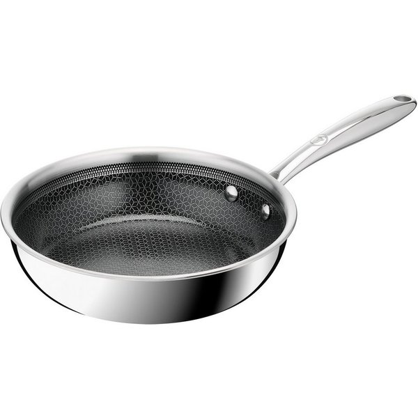 Tefal Bratpfanne Master Mesh, Edelstahl (1-tlg), HybridMesh-Technologie, mineralische Oberfläche, induktionsgeeignet