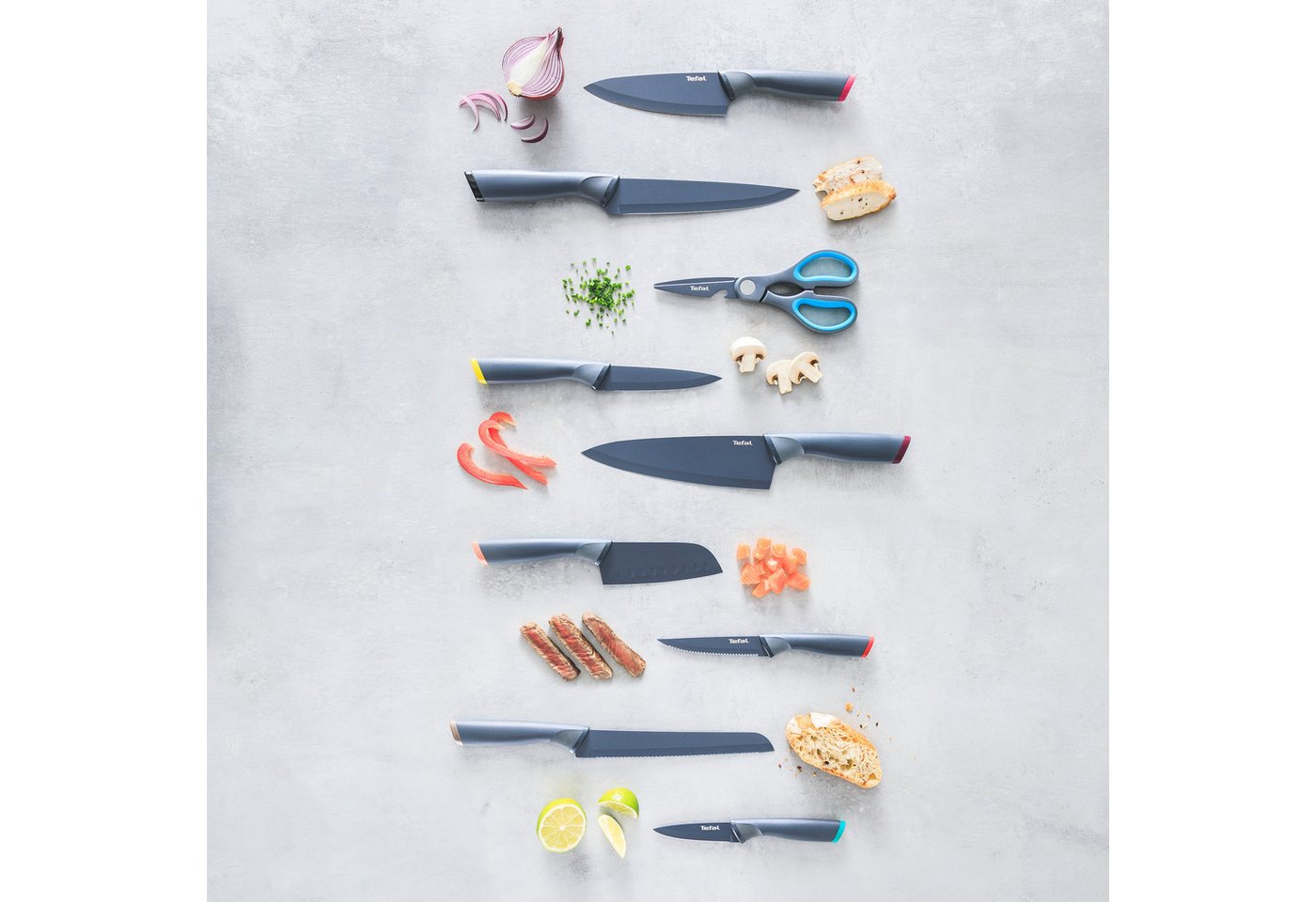 Tefal Brotmesser Fresh Kitchen, 20 cm, Klingen aus rostfreiem Stahl, Titan-Versiegelung, Klingenschutz – Bild 3 von 3