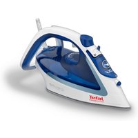 Tefal Dampfbügeleisen Easygliss, 2500 Watt, Dampfstoß 220 g/Min., Wassertank 270 ml, 2500 W, Durilium Airglide Bügelsohle, schnelles Aufheizen, blau/weiß, FV573