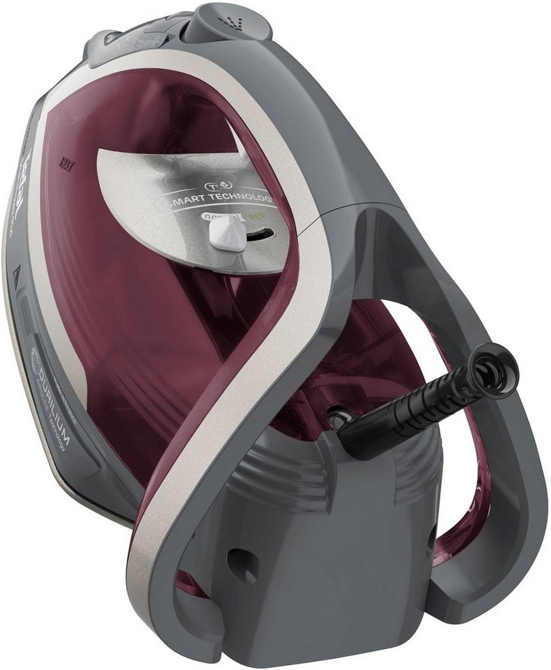 Tefal Dampfbügeleisen Smart Protect Plus, 2800W, 40 g/Min. kontinuierliche Dampfabgabe, 2800 W, automatische Abschaltung, Vertikaldampf, weinrot/grau, FV6870 – Bild 2 von 5
