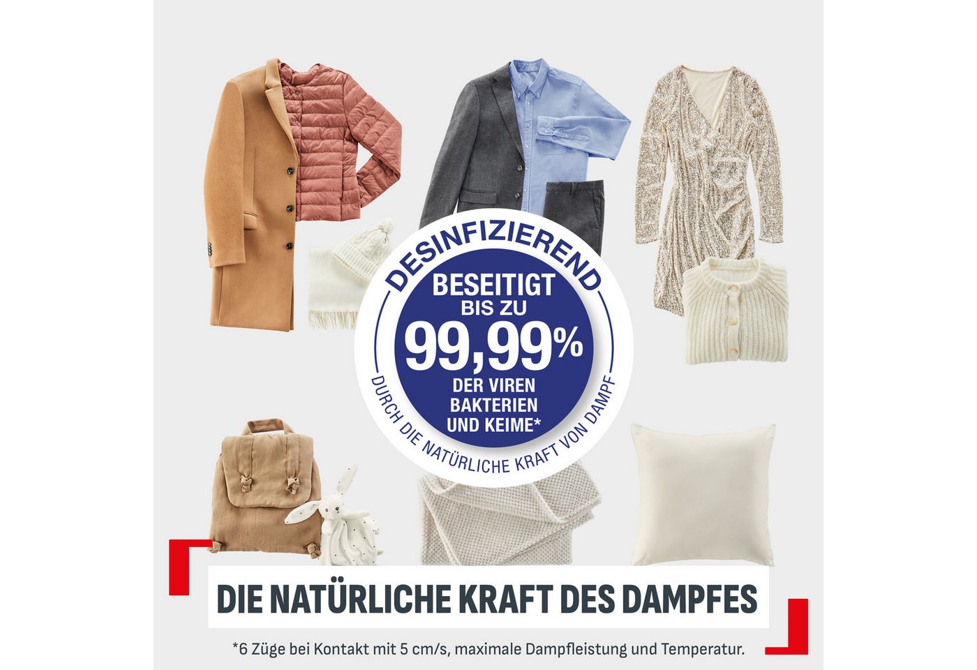 Tefal Dampfbürste Access'Steam Pocket, 1300 W, abklappbarer Bügelkopf, ultra leicht, 1300 W, 20 g/min Dampfabgabe – Bild 4 von 5