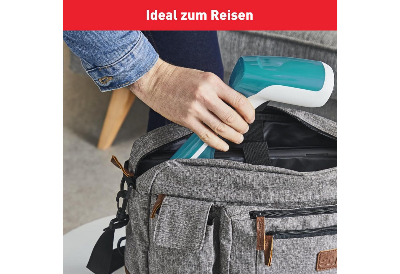Tefal Dampfbürste DT6131 Access Steam First, Dampfglätter, 1300 W, 15 Sek Aufheizzeit, kontinuierliche Dampfabgabe 20 g/Min., 70 ml Tank – Bild 2 von 5