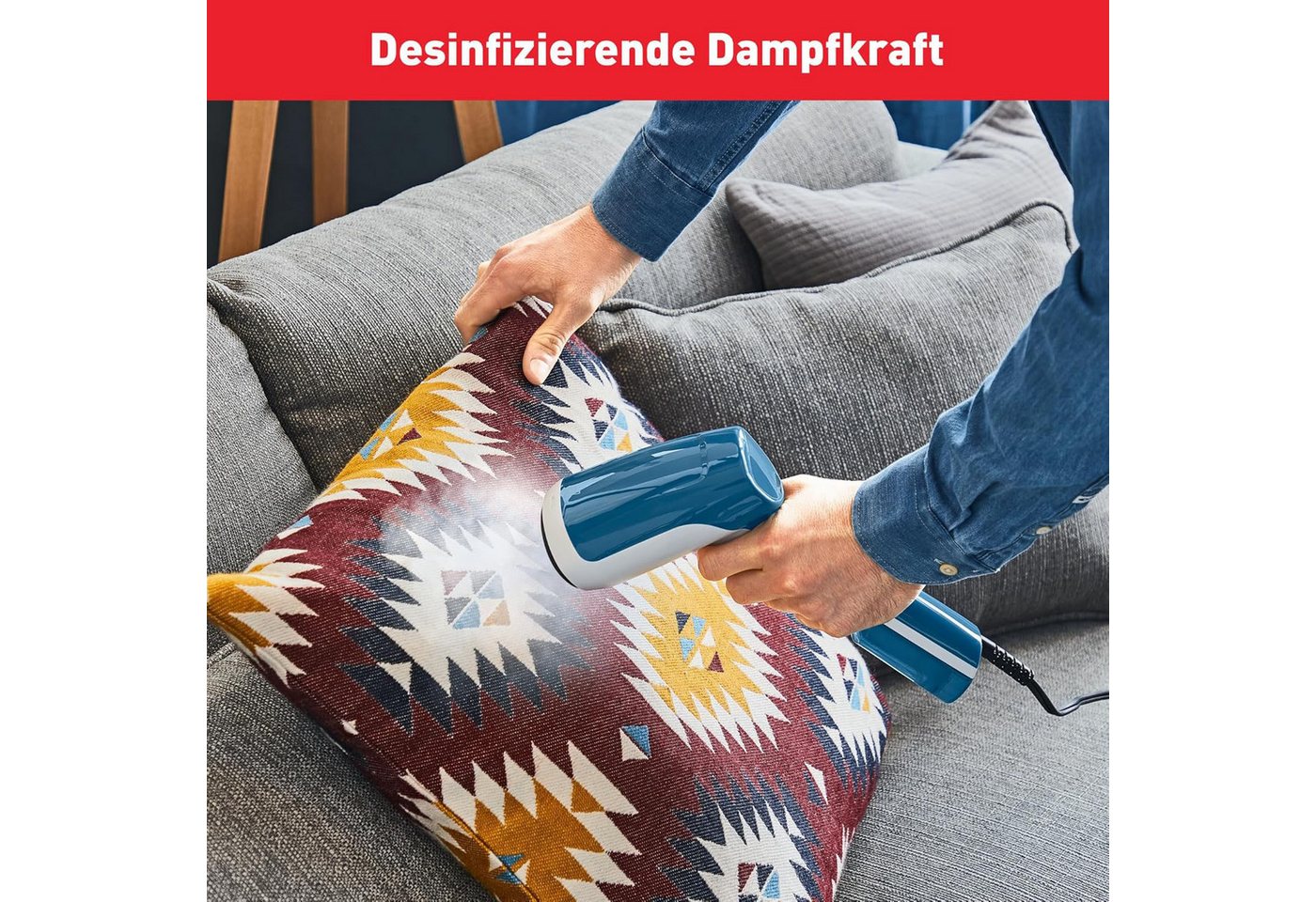 Tefal Dampfbürste DT6131 Access Steam First, Dampfglätter, 1300 W, 15 Sek Aufheizzeit, kontinuierliche Dampfabgabe 20 g/Min., 70 ml Tank – Bild 4 von 5