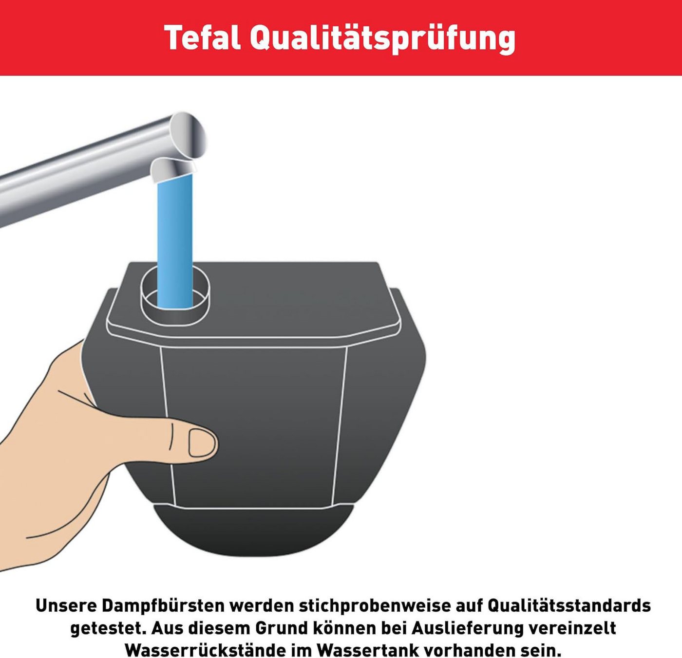 Tefal Dampfbürste DT6131 Access Steam First, Dampfglätter, 1300 W, 15 Sek Aufheizzeit, kontinuierliche Dampfabgabe 20 g/Min., 70 ml Tank – Bild 5 von 5