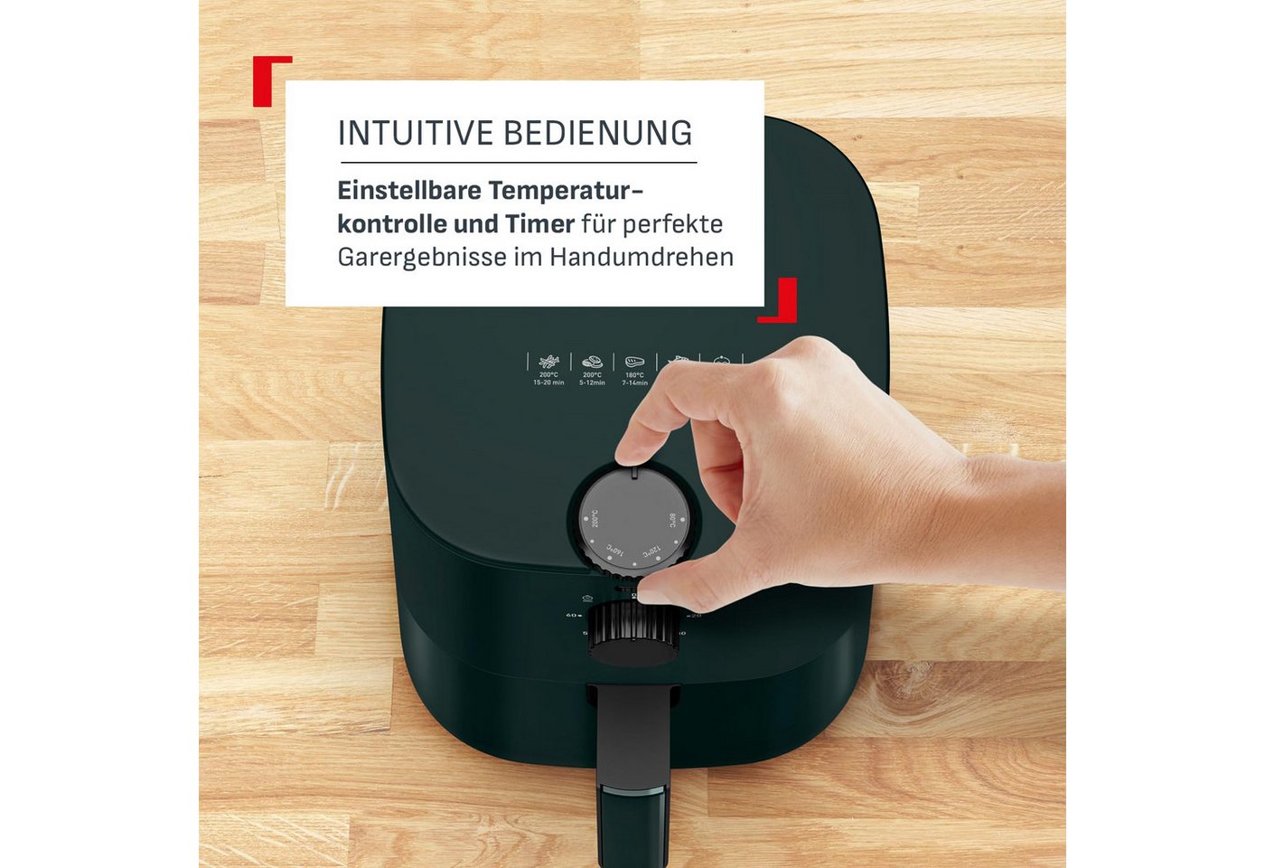Tefal Fritteuse EY1303, Energiesparend, platzsparend, mit Temperatur- und Timerfunktion – Bild 5 von 5