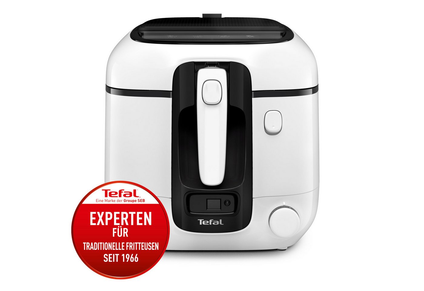 Tefal Fritteuse FR3140 Super Uno, XL Kapaziät, bis zu 6 Personen, weniger Frittiergerüche, 1800 W, Kapazität 2,2 l Öl / 1,5 kg Frittiergut, spülmaschinengeeigne – Bild 2 von 5