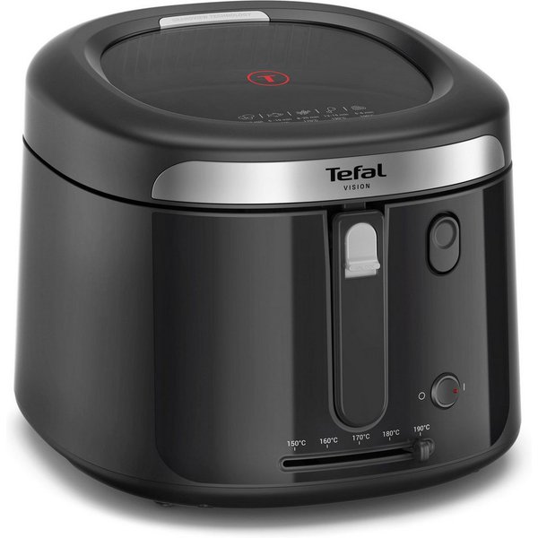 Tefal Fritteuse Vision, 1,2kg Fassungsvermögen, bis zu 4 Portionen, ideal für Familien, 1900 W, extragroßes Sichtfenster für bessere Sicht, einfache Reinigung, 