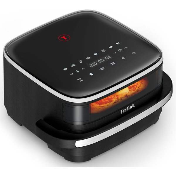 Tefal Heißluftfritteuse Easy Fry XL Surface mit Pizzabackfunktion, kompaktes Design, 2200 W, Extra-Crisp-Technologie, spart Zeit und Energie, Sichtfenster, FW40
