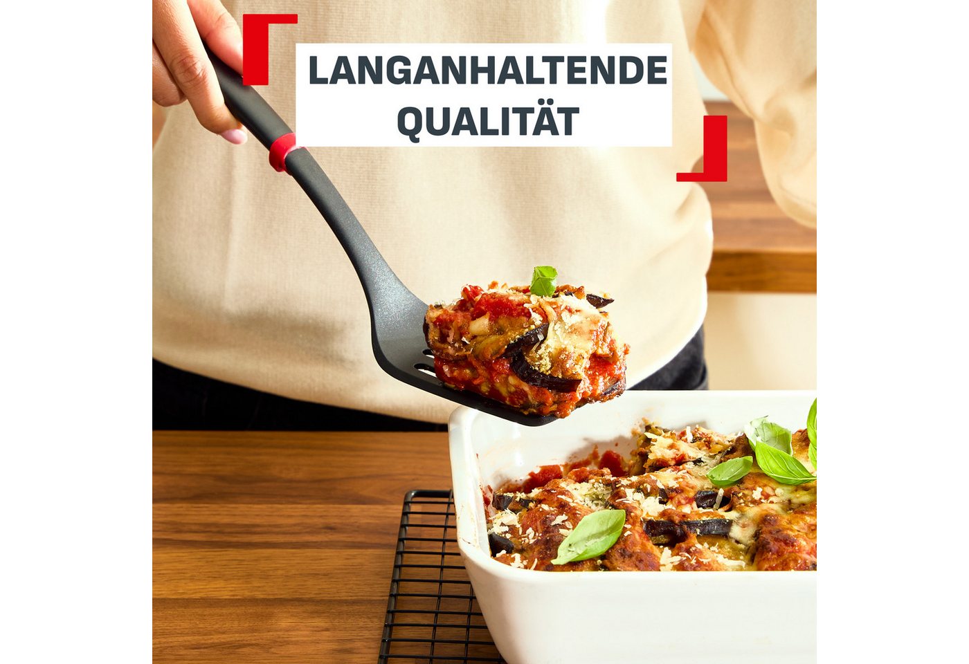 Tefal Kochbesteck-Set Ingenio+ (Set, 4-tlg), Silikon-Sicherheitsring, hitzebeständig bis 230°C, spülmaschinenfest – Bild 2 von 5