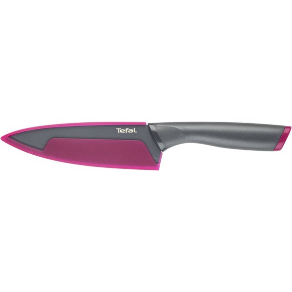 Tefal Kochmesser Fresh Kitchen, 15 cm, Klingen aus rostfreiem Stahl, Titan-Versiegelung, Klingenschutz