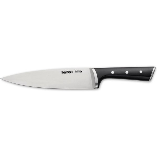 Tefal Kochmesser Ice Force 20 cm, Eishärtung, Edelstahl Made in Germany, optimale Schärfe