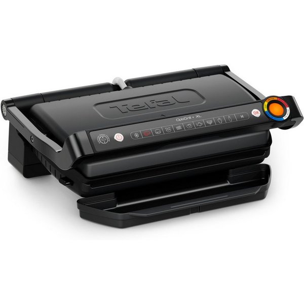 Tefal Kontaktgrill OptiGrill+ XL, erneuerte Kochstufenanzeige, 9 automatische Programme, 2000 W, ein manuelles Programm, spülmaschinengeeignete Platten, GC7278