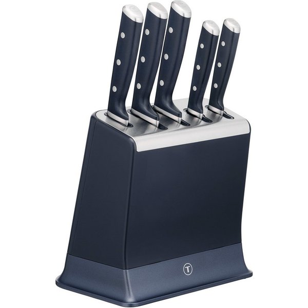 Tefal Messer-Set EverSharp Pro (Set, 6-tlg), selbstschärfender Messerblock, Klinge aus deutschem Edelstahl