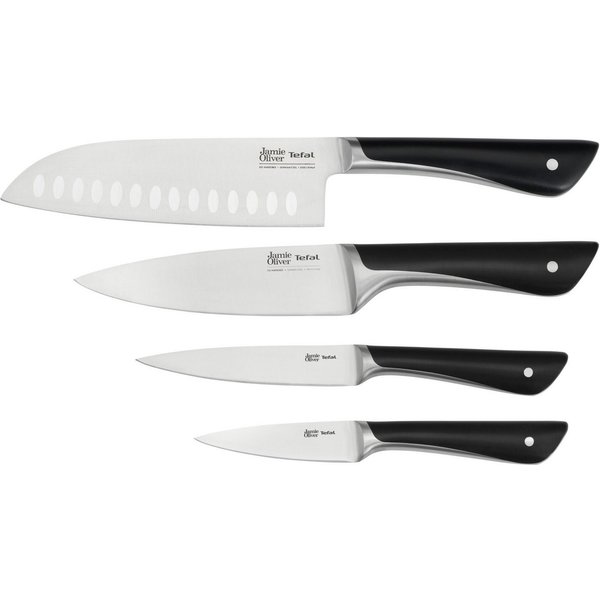 Tefal Messer-Set K267S4 Jamie Oliver (Set, 4-tlg), hohe Leistung, unverwechselbares Design, widerstandsfähig/langlebig