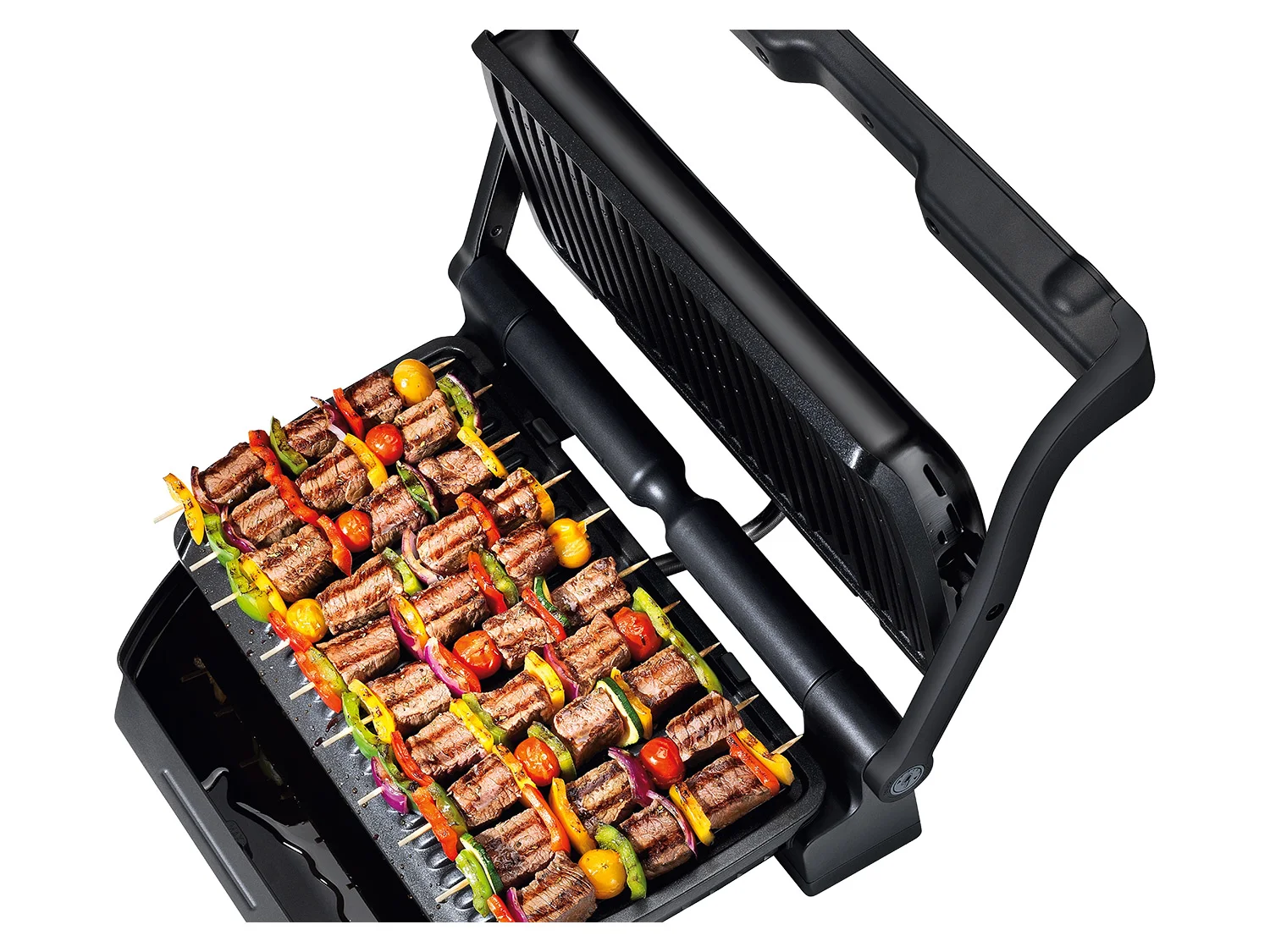 TEFAL OptiGrill XL Kontaktgrill, 9 Grillprogramme, automatische Temperaturanpassung, manueller Modus, Garanzeige»GC7228« – Bild 4 von 4