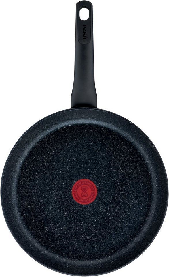 Tefal Pfannen-Set Black Stone, Aluminium (Set, 2-tlg., 1x Bratpfanne Ø 24 cm, 1x Bratpfanne Ø 28 cm, Höhe 5 cm), Aluminium, Mineralia Antihaft, Thermo-Signal, a – Bild 2 von 5