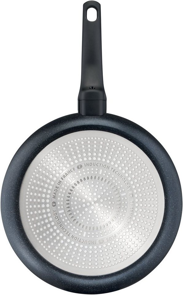 Tefal Pfannen-Set Black Stone, Aluminium (Set, 2-tlg., 1x Bratpfanne Ø 24 cm, 1x Bratpfanne Ø 28 cm, Höhe 5 cm), Aluminium, Mineralia Antihaft, Thermo-Signal, a – Bild 3 von 5