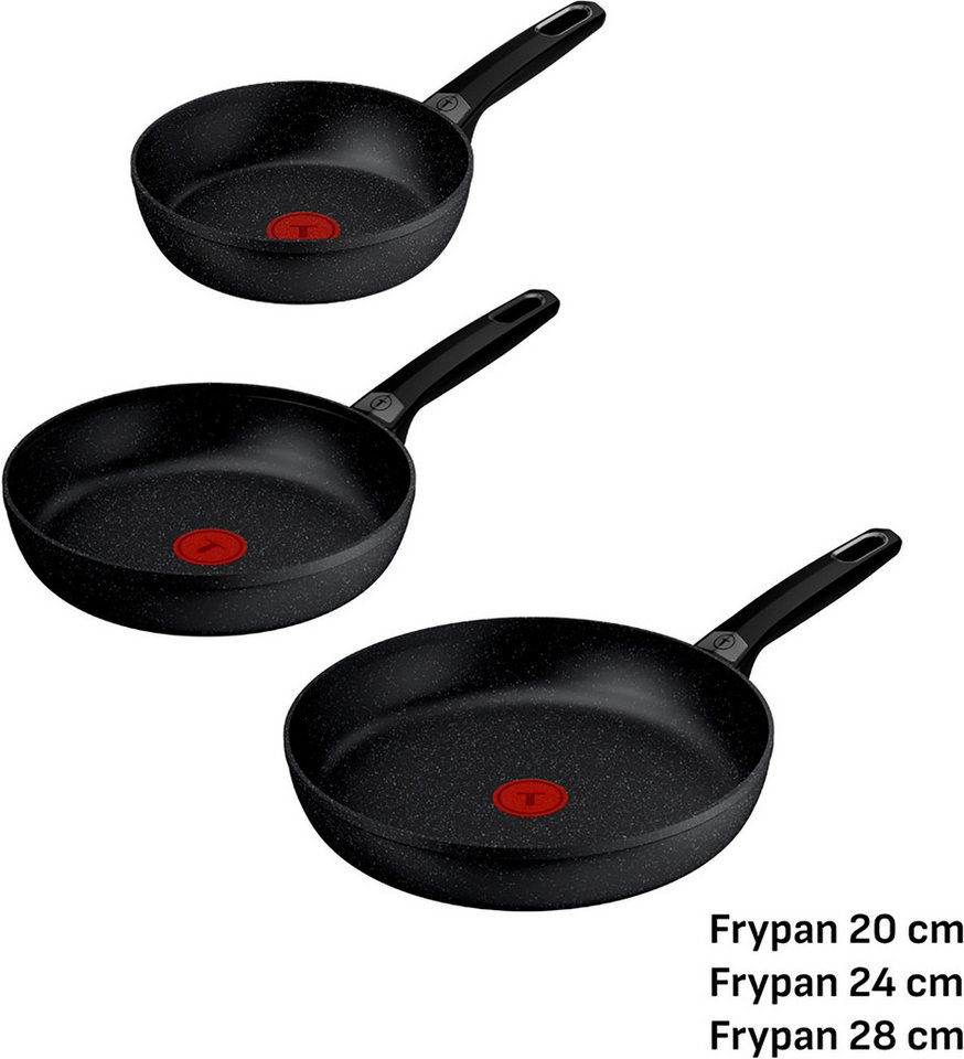 Tefal Pfannen-Set Excell'Cook, Aluminium (Set, 3-tlg., je 1 Pfanne 20/24/28 cm), leistungsstarke Antihaftbeschichtung, Induktion, metallspatelsicher – Bild 4 von 4