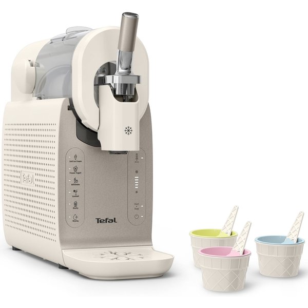 Tefal Slush-Eismaschine Freezi, 5 Automatikprogramme, 8 Portionen in einer Zubereitung, Spülprogramm