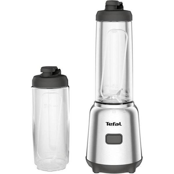 Tefal Standmixer BL15FD Mix & Move Smoothie-Maker, 300 W, 2 Flaschen To-Go in Premium Tritan, abnehmbare Klingen