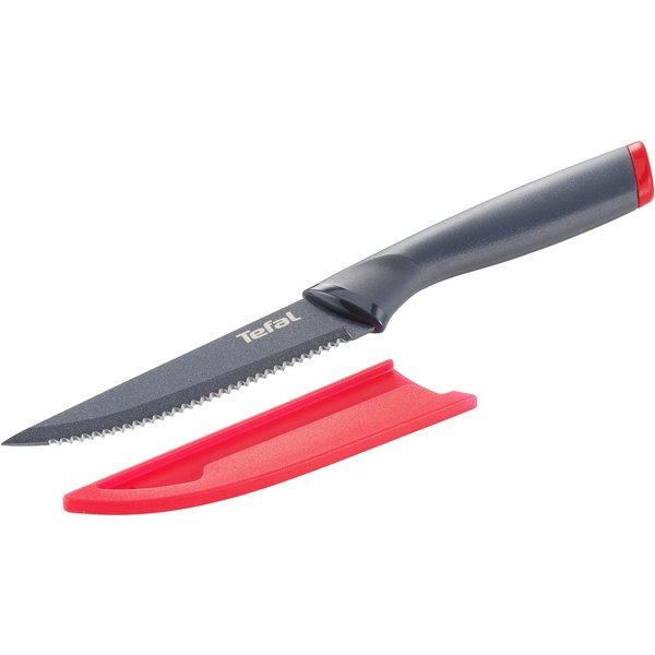 Tefal Steakmesser Fresh Kitchen (1 Stück), 11 cm, Klingen aus rostfreiem Stahl, Titan-Versiegelung, Klingenschutz