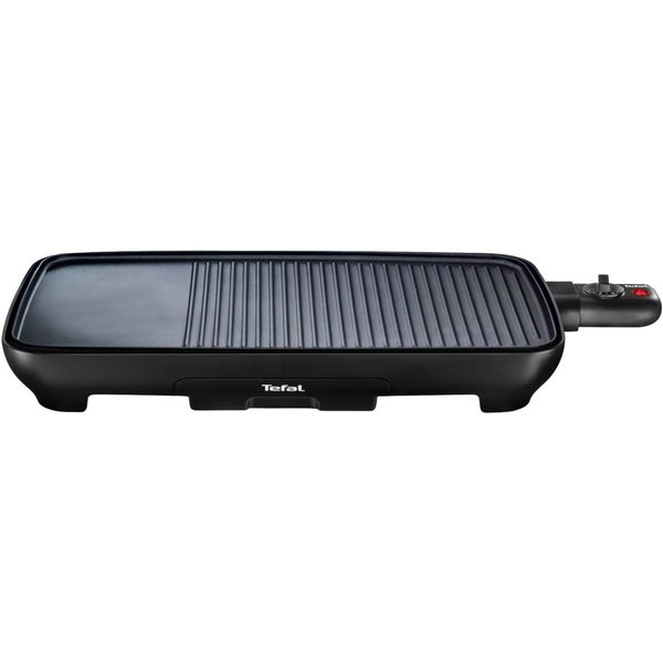 Tefal Tischgrill Malaga, spülmaschinengeeignete Platte und Saftauffangbehälter, 2000 W, Thermosignal-Wärmeanzeige, TG3918