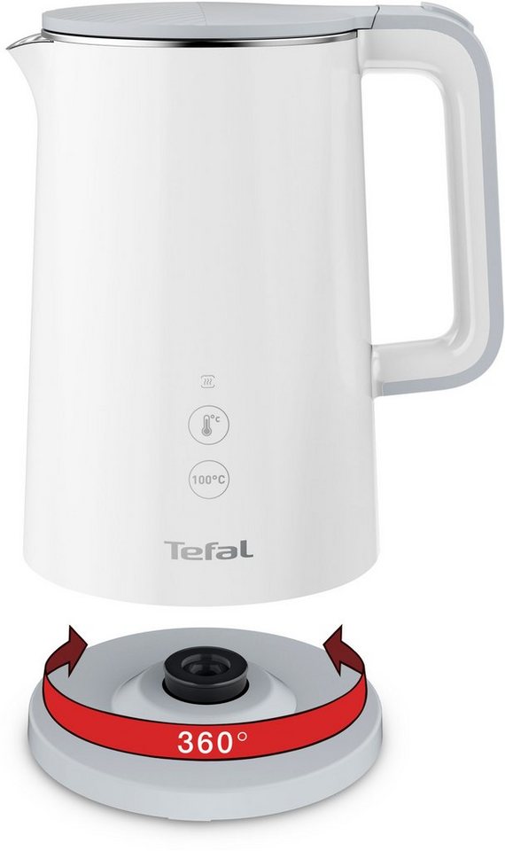 Tefal Wasserkocher KO6931, 1,5 l, 1800 W, 5 Temperaturstufen, Warmhaltefunktion, 360° drehbar, Live-Temperatur – Bild 4 von 5