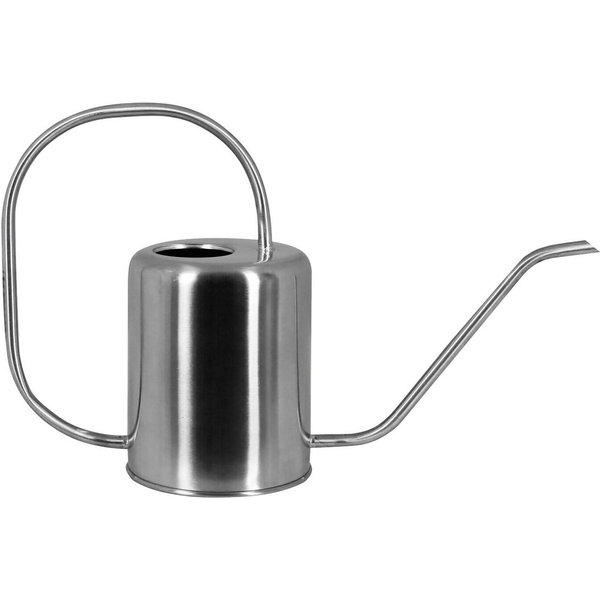 tegawo Gießkanne Edelstahl matt lackiert, edles Design, rund, 1,5 Liter