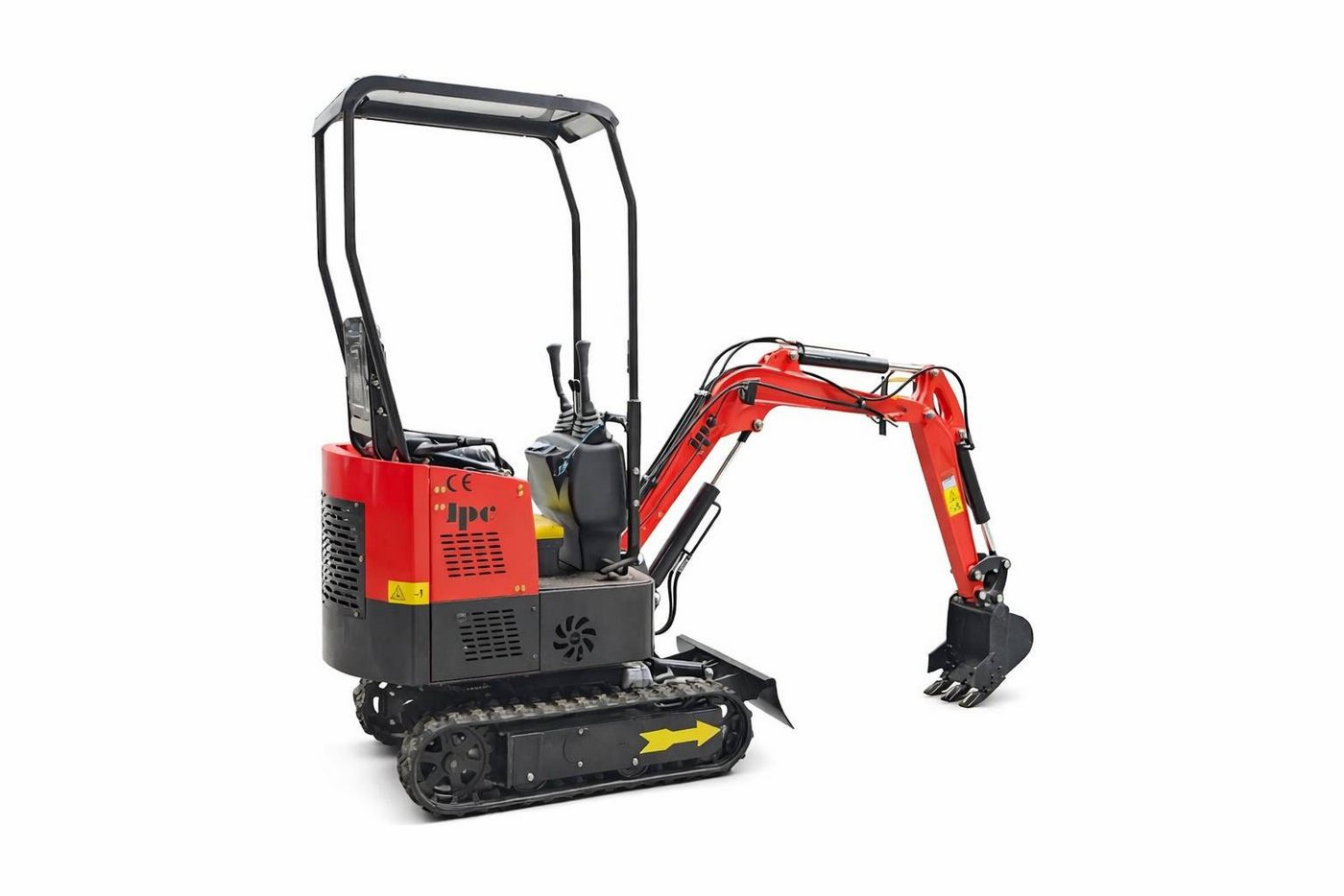 Teico Minibagger HT12 Minibagger 1,0t – Rot – Baujahr 2025 – KOOP Dieselmotor 12PS – Bild 2 von 5