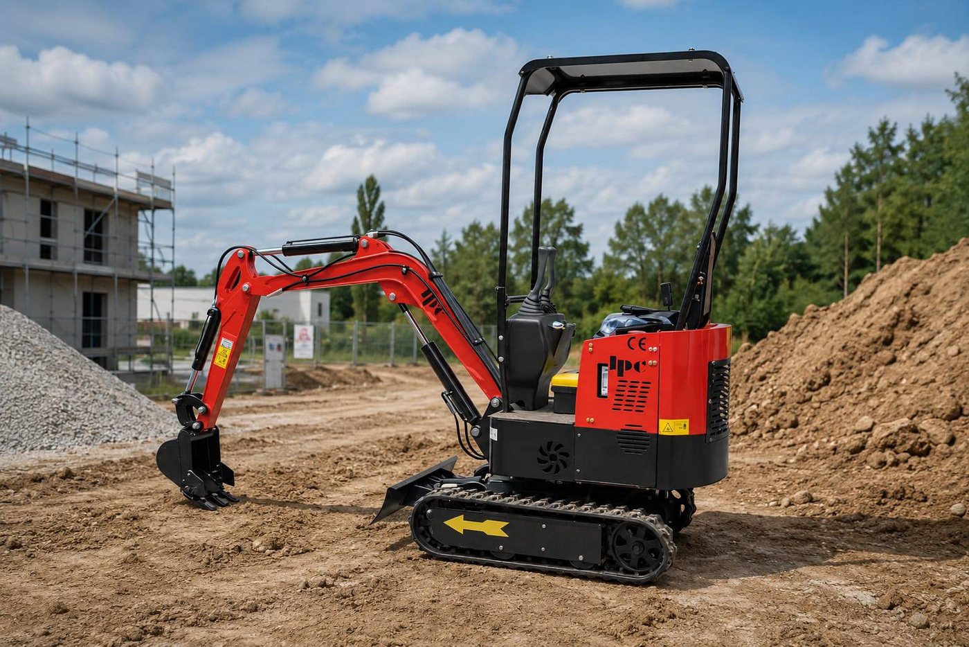 Teico Minibagger HT12 Minibagger 1,0t – Rot – Baujahr 2025 – KOOP Dieselmotor 12PS – Bild 5 von 5