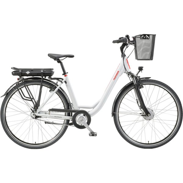Telefunken E-Bike Cityrad Multitalent RC657, 7 Gang Shimano Nexus Schaltwerk, Nabenschaltung, Frontmotor, 536,5 Wh, Pedelec, Elektrofahrrad für Damen u. Herren