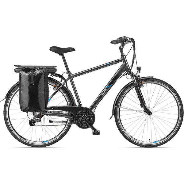 Telefunken E-Bike Trekkingrad Expedition XT481, 21 Gang Shimano, Heckmotor, 374,4 Wh, (mit Fahrradtasche), Reichweite bis zu 100 km, Pedelec, Elektrofahrrad für