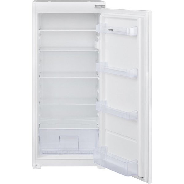 Telefunken Einbaukühlschrank EK123S200E, 122.5 cm hoch, 54 cm breit, 193 Liter Inhalt, Ohne Gefrierfach, 122cm Nische, Schlepptürtechnik