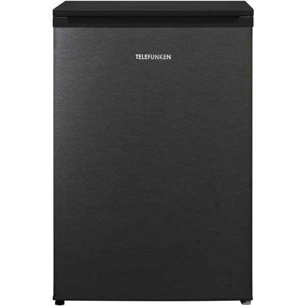 Telefunken Kühlschrank C-135-100-DI, 83.8 cm hoch, 54 cm breit, 135 Liter Nutzinhalt, ohne Gefrierfach, klein, freistehend, dark inox