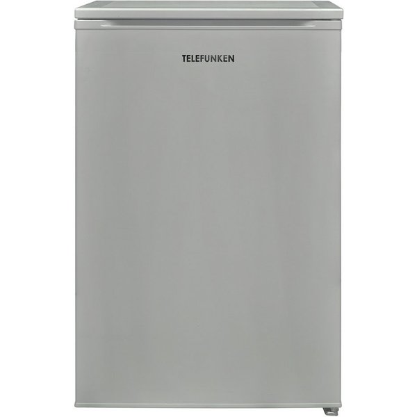 Telefunken Kühlschrank C-135-100-S, 83.8 cm hoch, 54 cm breit, 135 Liter Nutzinhalt, ohne Gefrierfach, klein, freistehend, silber