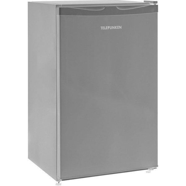 Telefunken Kühlschrank CF-31-121-S, 82.1 cm hoch, 48 cm breit, Ohne Gefrierfach, Freistehend, 90 Liter Nutzinhalt, Klein, Silber