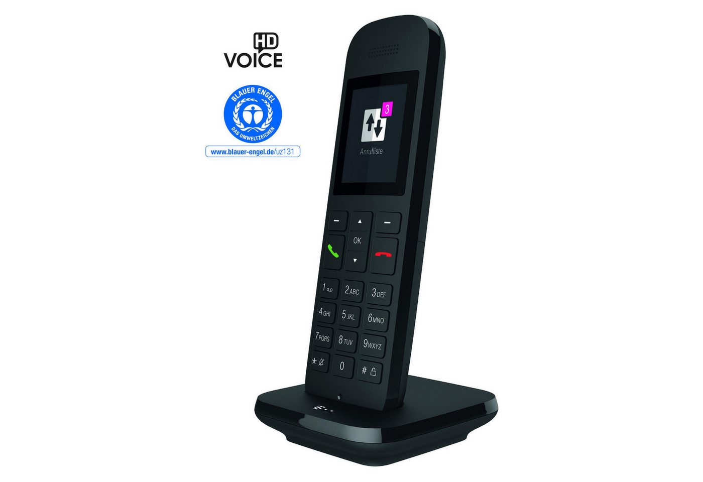 Telekom Telekom Speedphone 12 schwarz Schnurloses DECT-Telefon – Bild 2 von 2
