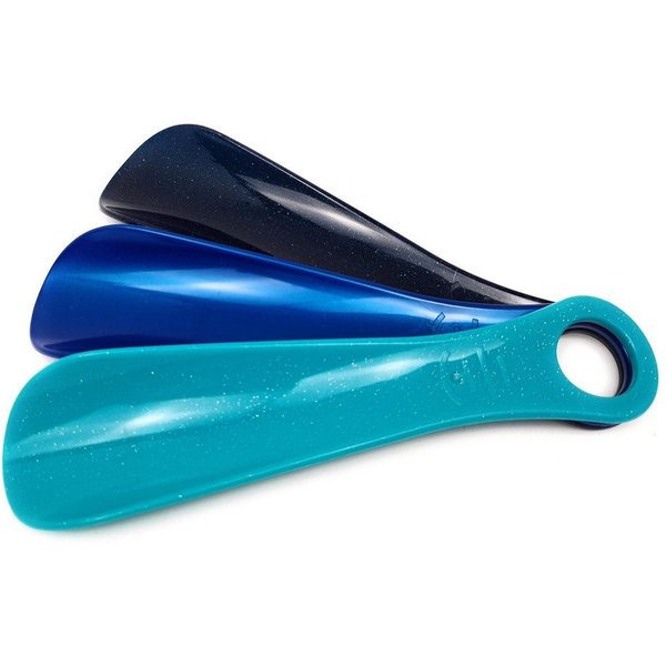 TelMo Schuhlöffel Set Mint, Metallicblau, Flitterdunkelblau Schuhl